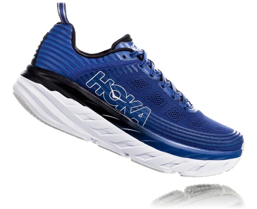 Hoka One One Bondi 6 Löparskor Herr - Blå/Vita - JFXOL-0571